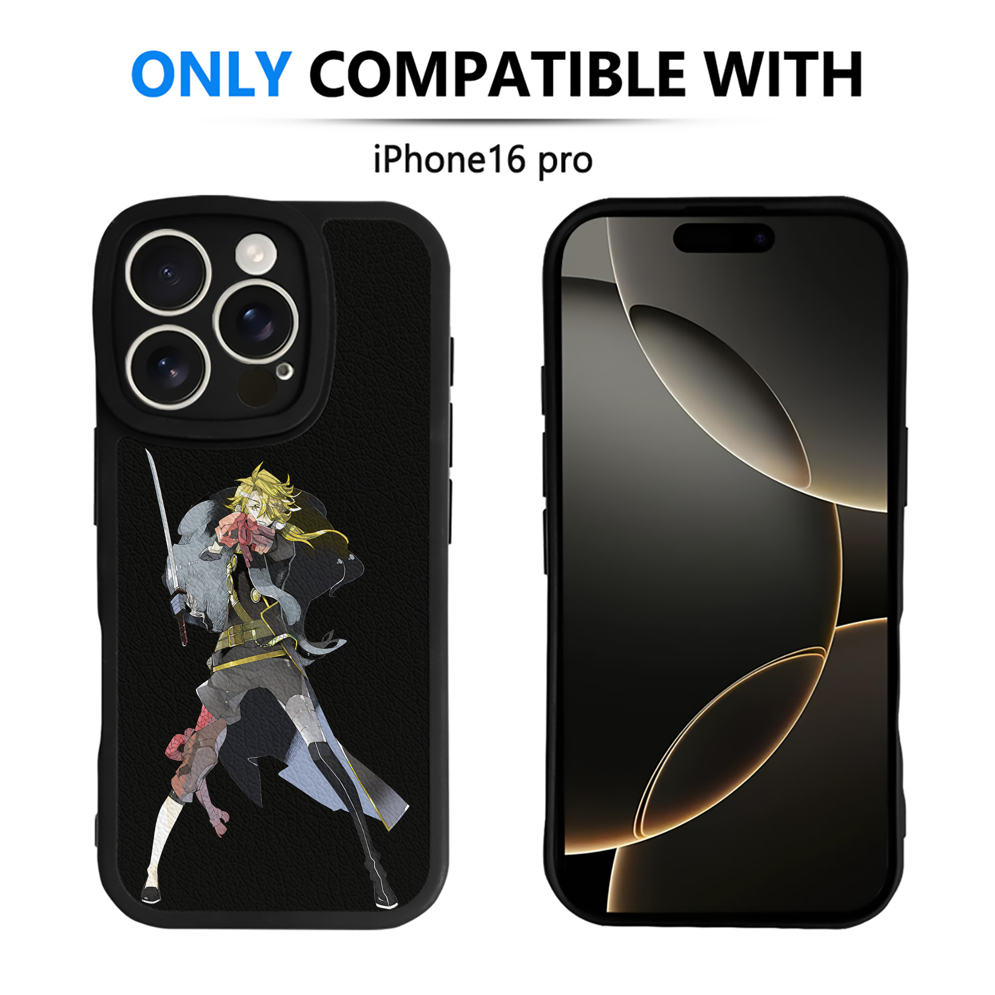 （画像用） 刀剣乱舞 Touken Ranbu 【iPhone 16シリーズ対応】シリコンスマホケース（レザー調） 材質：シリコン